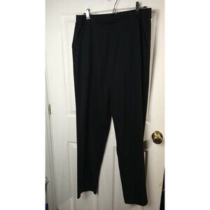 Woman Within 18WT Knit Pants Pockets Straight Casual Lounge Comfort Pullon Waist